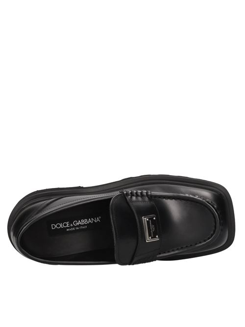 Mocassini in pelle DOLCE&GABBANA | CM0070 A1203 80999NERO